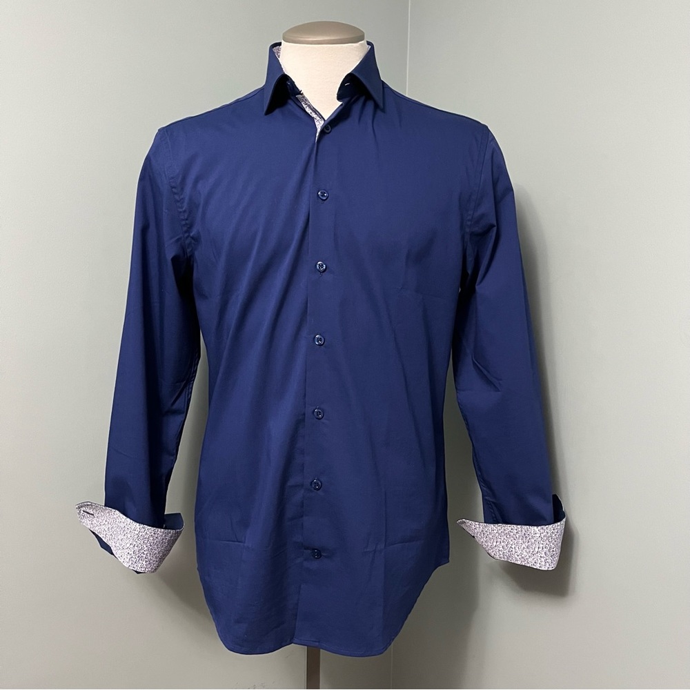 SOUL OF LONDON Men’s size 15.5, medium long sleeve button down dress shirt